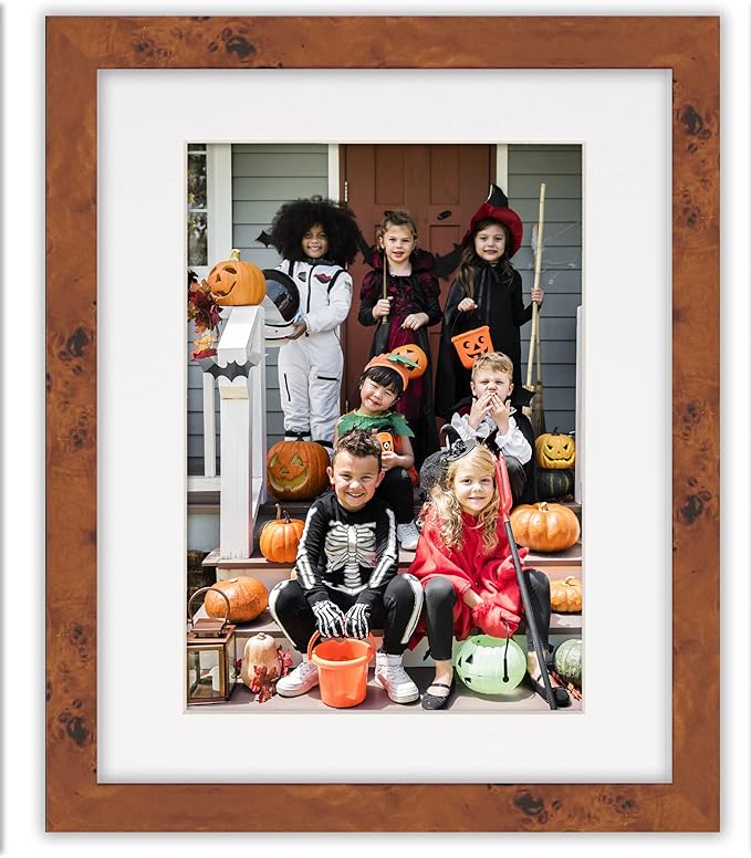 Pack of Ten 8.5x11 Mats Bevel Cut for 7x9 Photos - Acid Free White Precut Matboards for Pictures, Photos, Framing - 4-ply Thickness