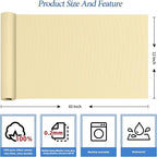 KING MOUNTAIN Canvas Iron on Patch,12"×60",Waterproof 100% Cotton Fabric Repair Patch,Used for Various Sofa,Tent,Clothes,Seats,Suitcases (Beige3.0,Waterproof)