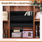 1 Set Wooden CD Storage Box Holder Shelf Cassette Tape Display Racks with Carrying Handles, Organizer Shelf for Movie Cases, DVDs, Each Set Can Store up to 36 Pcs CDs (Black)