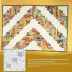 Sewing Rulers, Quilting Rulers Quilting Rulers Curvy Log Cabin Trim Tool Finished Blocks Quilting Template Patchwork Sewing DIY Ruler Quilting Rulers [10 inch]