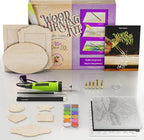 Craft Culture Beginners Wood Burning Kit for Kids and Teenage Boys & Girls Gifts for Boy or Girl Craft Projects Birthday Gift Idea for Older Children Teen Woodburning DIY Hobby Kits Art Activities