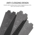 SCOTTCHEN Drywall Sanding Screen Mesh Sheet 11-1/4" x 4-3/16" Grit: #60,80,120,220,320-20pcs