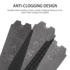 SCOTTCHEN Drywall Sanding Screen Mesh Sheet 4-3/16" x 11-1/4" Grit #80,120,220-18pcs