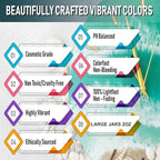 Shiraz Red Mica Powder for Epoxy Resin 56g / 2oz. Jar - TECHAROOZ 2 Tone Resin Dye Color Pigment Powder for Lip Gloss, Nails, Colorant for Slime Bath Bombs Soap Making & Polymer Clay
