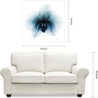 Empire Art Direct Frameless Free Floating Tempered Glass Panel Graphic Wall Art Ready to Hang, 38" x 38", Glacial Orchid