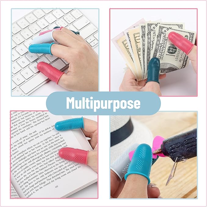 Mr. Pen- Hot Glue Gun Finger Protectors, 24 pcs, Silicone Finger Protectors, Rubber Fingers Tips, Rubber Finger Covers, Rubber Finger Tips Protector, Finger Gripper, Finger Grip, Finger Rubber Tips
