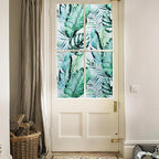 DKTIE Nature Pattern Rainbow Window Film Decorative Stained Glass Window Film Static Cling Films Easy Apply Removable Comes with Tools (U560-Reeded Glass, 35.4" x 78.7")