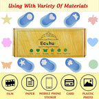 Set 6 Craft Hole Punch 1-inch, Craft Punchers - Heart, Circle, Star, Butterfly, Maple Leaf, Flower Paper Punch Sets for Crafting & DIY Projects. (Set 6)