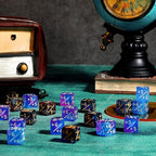 Sumind 24 Pcs Magic Life Counter Dice -1/+1 Counters Commander Buff Tokens 6 Sided Dice Loyalty Life Gifts Compatible with MTG CCG TCG Cards Gaming Accessory (Artsy Style)