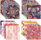 Origami Paper Kit 100 Sheets 70GSM 6 Inch Square Double Sided Color 100 Vivid Solid Colors for Hand Crafts Origami Paper Arts Creativity. Bohemian Blossom