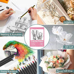 Tracing Paper 9x12 inch, 100 Sheets Transparent Vellum Paper for Tracing Pads, Translucent Tracing Paper for Pencil, Marker and Ink - Trace Images, Sketch, Preliminary Drawing, Overlays, Pink