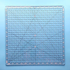 Quilting Ruler, 12.5 x 12.5 Inches, Slotted Design for Precise Fabric Cutting
