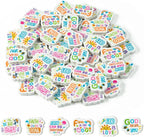 60Pcs Christian Inspirational Mini Eraser Back to School Inspirational Faith Over Fear Pencils Erasers Colorful Sun Bee Flowers 3D Desk Puzzle Erasers Pet for Student Back to School Supplies