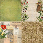 YASMEN Scrapbook Paper Pad 6x6, Vintage Patterned Cardstock, Single-Sided Decopodge, DIY Decorative Craft Paper, Scrapbooking Junk Journal Gift Card Making Supplies - 24 Sheets