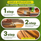 Nordicare Linseed Oil for Wood - 100% Pure & Natural Linseed Oil for Entire Indoor Area - Food-Safe Raw Linseed Oil for Wood Furniture - Underlines the Original Wood Structure - Made in Denmark 16.9oz
