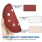 5 Inch 8 Hole Sanding Discs, 150 PCS 120 Grit Hook and Loop Sandpaper, Round Aluminum Oxide Sand Paper Discs for Random Orbital Sander