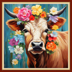 Artvxeay Cross Stitch Kits Stamped Full Range of Embroidery Kits for Beginners Adults 11CT Pattern Stitch Embroidery Kits Needlepoint Kits DIY- (Flower Colored ox 18x18 inch)