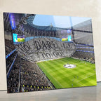 SpiritualHands Tottenham Hotspur Stadium Tempered Glass Wall Art Painting for Living Room, Tempered Glass Modern Prints Decor, Large Vivid Color Panel for Bedroom, Kitchen, or Office