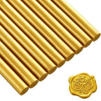 Nuanchu 15 Pcs Glue Gun Sealing Wax Sticks Retro Vintage Wax Sticks for Seal Stamp and Letter for Wedding Invitations Card Envelope Christmas Holiday Gift Ideas(Gold)