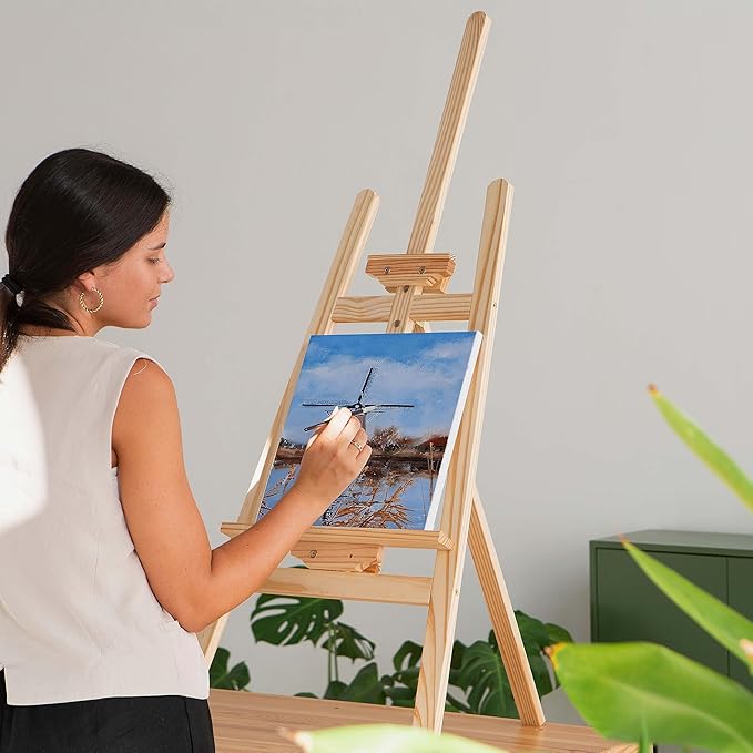 Elan Stretched Canvases 8x10 Inch, 6-Pack Blank Canvases for Painting 8 oz, Triple Primed Stretched Canvas for Painting, 8x10 Canvas Bulk