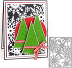Metal Cutting Dies DIY Merry Christams Embossing Stencil Template Scrapbooking Card Making Mold Photo Album Arts Crafts Tools (Christmas Snowflake-9.8x13cm)
