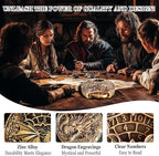 DND Dice Set Roulette: Fidget D4 D6 D8 D10 D10% D12 D20 All in One Metal D&D Spinner Dice - Cool Role Playing Dice Gifts for Dungeons and Dragons TRPG MTG Games Lover Players (Ancient Bronze)