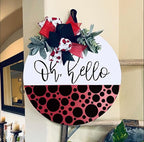 Welcome Stencils for Painting on Wood 12” Welcome Stencil for Door Mat Half Round Stencils for Wood Sign Doormat Fabrics