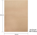 Aida Cloth 14 Count Cross Stitch Fabric,19×28inch (14CT, Khaki)