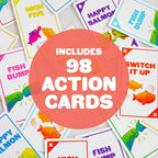 Exploding Kittens Happy Salmon 3-8 Players - Ages 6+ - 90 Second Rounds - Easy to Learn Quick Matching Card Game - Party Game, Family Game Night, Kid and Adult Card Game