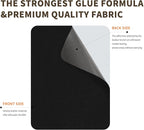 Azobur Sofa Repair Patch - 6 Self Adhesive Microfiber Patches for Luxurious Look Quick Fix Sofa (Black)