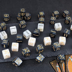 65 Pieces MTG Dice Counters Life Keyword Counter Dice Set Plus One/+1 Buff Abilities Shield Tokens for MTG, TCG, Cards Gaming Accessories