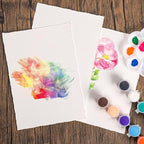 FEITAKE 100% Cotton Watercolor Paper Cold-Press / 140lb (300gsm) / Acid Free Mixed Media Art Drawing Papers - 30Sheets Pack - 6"X8"