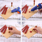 Yoption 16 Pack Christmas Glue Gun Sealing Wax Sticks for Wax Seal Stamp, Great for Wedding Invitations, Cards, Envelopes (Christmas Series Color)
