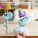 Etcokei Cordless Yarn Winder, Rechargeable Electric Yarn Ball Winder with 2200mAh Battery, Compact Yarn Cake Winder for Crocheting, Smart Automatic Yarn Spinner, Ideal Helper for Craft Lovers(Mint)
