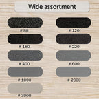 5 inch Wet Dry Sanding Discs Hook & Loop 54 pcs, 80 120 180 220 400 600 1000 2000 3000 Grit Silicon Carbide Orbital Sander Sandpaper Assortment with Tack Cloth, Automotive Wood Metal S&F STEAD & FAST