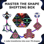 SHASHIBO Shape Shifting Box - Award-Winning Fidget Toy w/ 36 Rare Earth Magnets - Fidget Cube Transforms Into Over 70 Shapes, Sensory Toy Gift for Kids, Teens, and Adults (Dryer Portal)