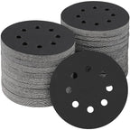 100PCS 5 inch Silicon Carbide Sanding Discs 600 Grit, Wet Dry Orbital 5 Sander Hook and Loop Sandpaper Disc, Best for Metal,Automotive,Wood Polishing