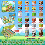 200PCS Magnetic Blocks - Magnetic Building Blocks, Magnet Cubes Game, Stacking Forest Set, STEM Montessori Sensory Stacking Toys for Kids, Birthday Gifts for Boys and Girls Age 3+ Years Old