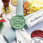 SWANGSA 20 Pieces Glue Gun Sealing Wax Sticks Metallic Red Green Antique Gold Silver for Wax Seal Stamp, Great for Wedding Invitations, Christmas Cards, Envelopes, Wine Packages, Gift Wrapping