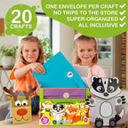 Craftikit® 20 Award-Winning Fairy Garden Crafts for Kids - 20 All-Inclusive Fun Paper Toddler Crafts, Fairy Garden Kit for Kids Ages 3-8