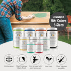 Chalky Chicks All-in-One Chalk Paint for Furniture or Cabinet - 16 Fl Oz - Matte Finish Overcast (Blue Gray) for Metal, Wood Furniture Paint - No Sanding All-in-One for Home Decor & Crafts, USA Made