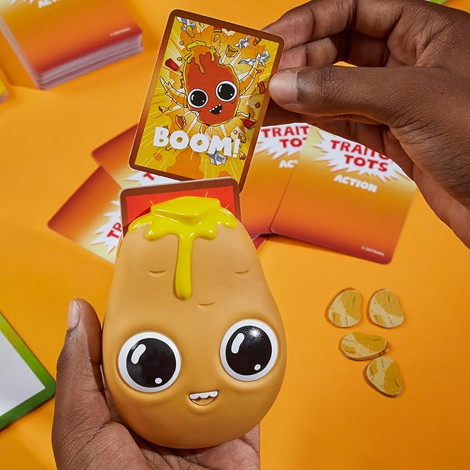 Hasbro Gaming Traitor Tots Card Game | Explosive Potato Party Card Game for Families and Adults | 3 to 10 Players | 25 Mins. Average | Indoor Summer Activities | Ages 8+