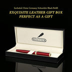 BEILUNER Luxury Rollerball Pen,24K Gold Trim,Noble and Elegant Designs,Schneider Ink Refill, Best Roller Ball Pen Gift Set for Men & Women, Professional, Executive Office, Nice Pens