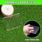 2Pcs Clear Stamp Blocks Set, Square 4 x 4 Inch Acrylic Blocks for Stamping With Grid Lines, Scrapbooking Crafts Tools