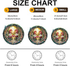 KAAYEE Wooden Puzzles for Adults, 3D Visual Effect Gnome Couple Wooden Jigsaw Puzzle Unique Shape Wood Puzzle Adult, 3D Effect Flat Puzzle Birthday Family Games (S-8.5 * 8.4in-100pcs)