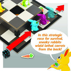 MindWare Stabbits: Strategic Bunny Battle Game – Beware of Backstabbing Rabbits with Lethal Carrots – Fun and Sneaky Board Game for 2-6 Players