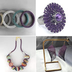 164FT Jewelry Wire 22 Gauge Tarnish-Resistant Copper Beading Wires Roll Bulk for DIY Crafts Jewelry Making, Purple Wire