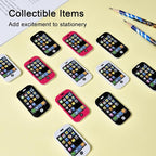 HILAZA 20 Mini Cool Phone Erasers for Kids, Fun Smart Phone Erasers for School, Classroom Supplies, Party Favors and Home Prizes