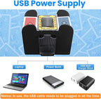 Automatic Card Shuffler 6 Deck Heavy Duty Electric Card Shuffler, USB/Battery-Operated Casino Playing Card Shuffler for Card Games