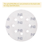 150PCS 40 Grit Gold Sanding Discs, 5-Inch 8-Hole Sandpaper for Random Orbital Sander, for Automotive or Woodworking